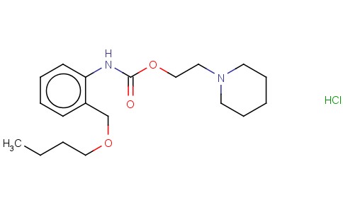 2-PIPERIDINOETHYL O-(BUTOXYMETHYL)CARBANILATE HYDROCHLORIDE